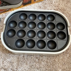 ミニホットプレート（たこ焼き器付き）の画像