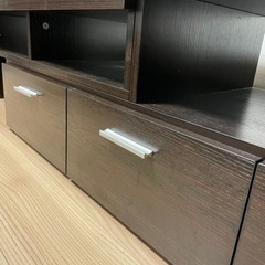 テレビボード　ダークグレー　収縮可能