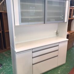【愛品館八千代店】松田家具　スライド扉キッチンボード　1680