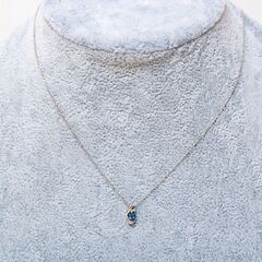 K18WG アレキサンドライト・ダイヤモンド ネックレス 品番n21-88の画像