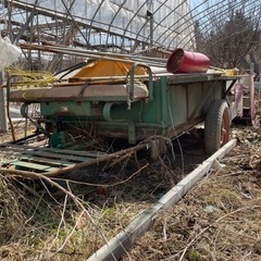 コンバイン、バインダー、田植機、トレーラー、ビニールハウス骨組みの画像