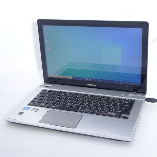 中古美品 新品SSD タッチ可 Wi-Fi有 ノートパソコン 東芝 T642/T6GW 銀色 第3世代 i5 8GB DVDRW 無線 Bluetooth カメラ Win10 Office