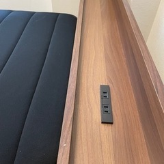 シングルベッド　ナチュラルウッドカラーの画像