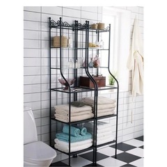 IKEA おしゃれなアイアンラック／黒の画像
