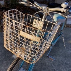 7年間使用の女の子用22インチ自転車の画像