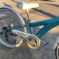 7年間使用の女の子用22インチ自転車の画像