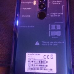 umidigi製スマートフォン「Z2 シムフリー版 ブルー」中古品 美品の画像