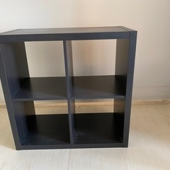美品：IKEA オープンラック KALLAX カラックス色ブラッ...