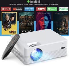 ミニ プロジェクター Android 9.0 TV搭載 1080...