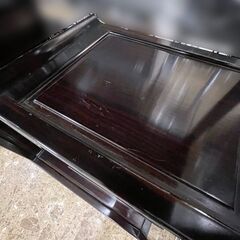黒檀 飾り棚 茶箪笥 彫刻 アンティーク レトロ 和風 