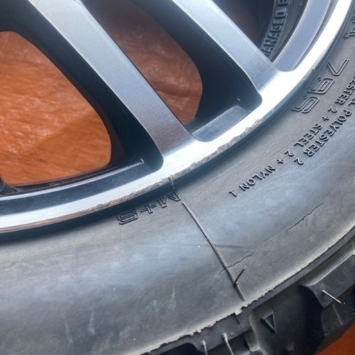 ?165/65R14 摩耗マッドタイヤ、アルミセット