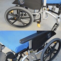 激安 先着順♪ 松永製作所 マイチルト-グラン３D ティルト&リクライニング車椅子 MH-GRL 介護の画像