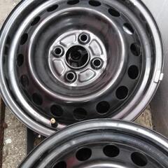 【値下げ】14インチ ノーマルホイール 5J ハブ径54 PCD...