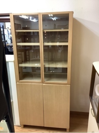 【リサイクルサービス八光　田上店　配達・設置OK】木製食器棚