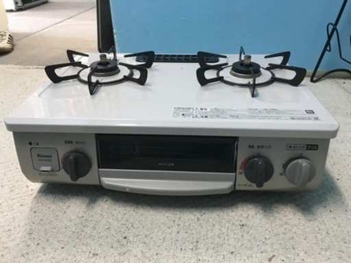 Rinnai 都市ガス　2021年製　左強火　ガスコンロ　グリル未使用　程度良好　リンナイ　高年式