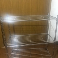 アルミラック可変式3段