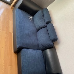 ソファー　3人がけ　L字　オットマン付きの画像