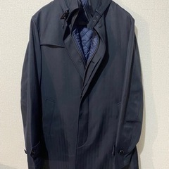 スーツの上から着るコート ネイビー ビジネス向け