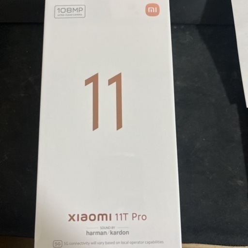 xiaomi 11t pro 256gb 8gb ホワイト　simフリー　国内版　新品　未開封　送料込み