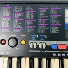 ヤマハ　PSR-190　61鍵盤　YAMAHA　電子ピアノ　電子キーボードの画像