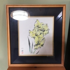 絵画　水仙　