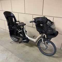 子乗せ　電動　自転車　2016年製　3人乗り　ベージュ