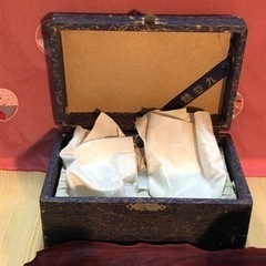 九谷焼　九谷陶泉　陶画　柄本暁舟　蓋付き夫婦湯呑み　100年前　骨董品　　の画像