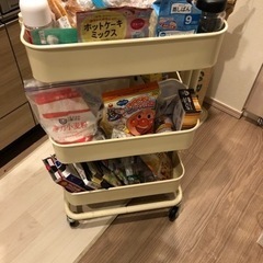 【土日引取限定】　IKEA スチールワゴン
