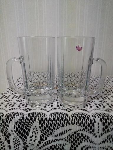 ADERIA GLASS アデリアグラス　クリア　ビール大ジョッキ　2対