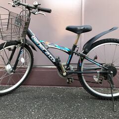 中古　子供用 24型　外装6段変速 LEDオートライト　ジェネレ...