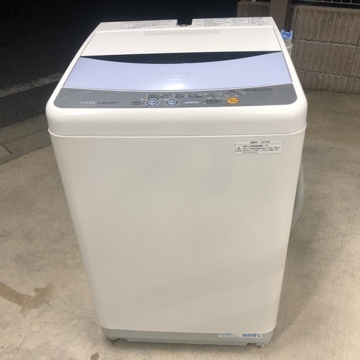 【30日保証付】2010年製 Panasonic 全自動洗濯機「NA-F45B1」4.5kg