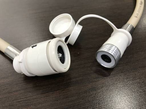 ★発送可 1シーズン使用　鋼線入り　都市ガスコード　2m　都市ガスファンヒーター用都市ガスホース