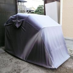 【訳あり品】　バイク用　開閉式バイクガレージ　125cc以下対応...