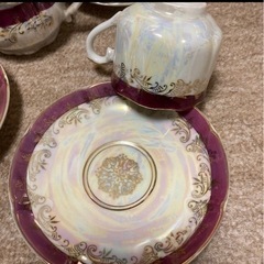 ティカップセット、アンティーク、レトロの画像