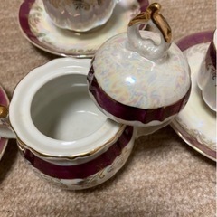 ティカップセット、アンティーク、レトロの画像