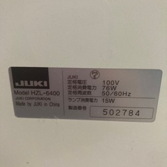 JUKI ミシン　ジャンク品
