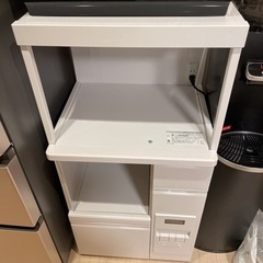 米びつ付レンジ台　エムケー精工　 SK-306w