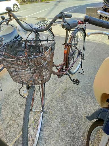 自転車26インチ。2021/7購入。単身赴任終了につき手放します。