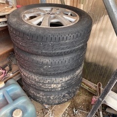 タイヤホイールセット ブリヂストン バリ溝 155/65R13 ...