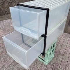 バラ売り可【美品】２個セット　引き出し型　衣装ケース
