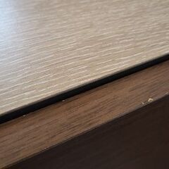 【収納付きベッド】クイーンサイズ 木製 ダークブラウン 中古の画像