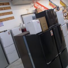 千葉県富里市 リサイクルショップ セコンドハンド 冷蔵庫 清掃済み 店内展示 約40台 税込¥9,900~¥88,000-の画像