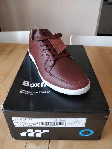 未使用 本革スニーカー Boxfresh Cladd Brown
