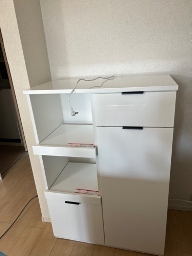【お譲り先決定】美品　ニトリ　キッチンカウンター　ホワイト