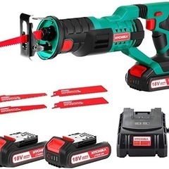 【新品未使用】　電動のこぎり 18V充電式レシプロソー 電動ノコ...