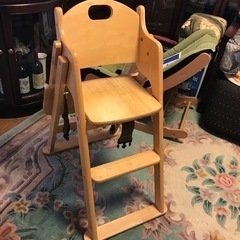 ベビーチェア 折りたたみ ハイチェアの画像