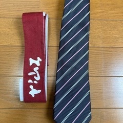 松山工業高校　制服ネクタイ　男子用　ハチマキセット