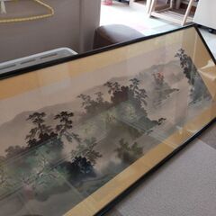 欄間額　絵画　額の画像