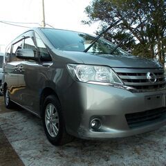 セレナ C26 ４ナンバー予備険付は24万円 両電スライド 純正ワイドナビ CD DVD ４アンテナフルセグ Bカメラ 日産での整備記録全有りの画像