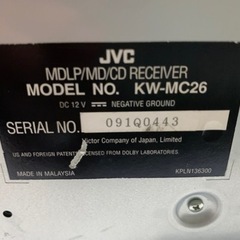JVC.KENWOOD、CD.MDデッキカーステレオの画像